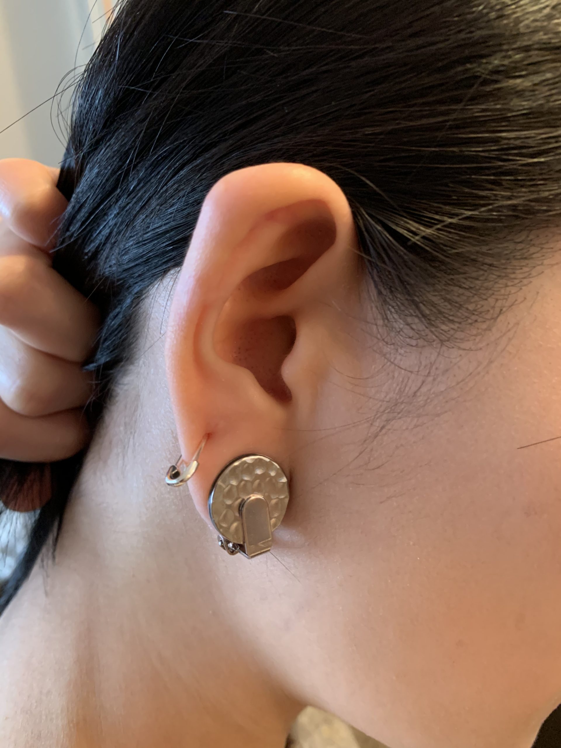 Pair keloid pressure earring fake piercing, Keloid earring keloid